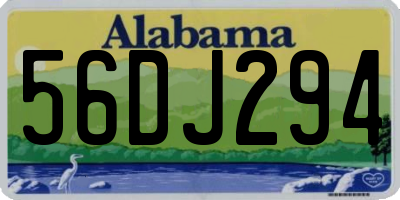 AL license plate 56DJ294