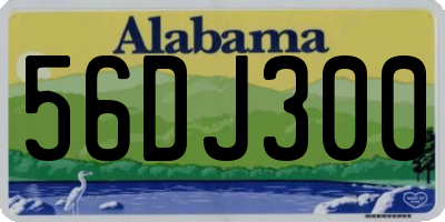 AL license plate 56DJ300
