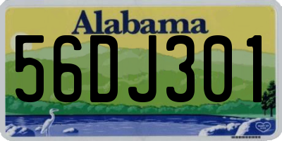 AL license plate 56DJ301