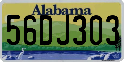AL license plate 56DJ303