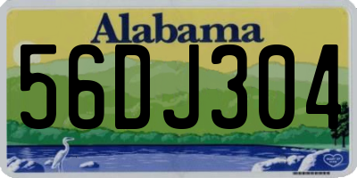 AL license plate 56DJ304