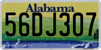 AL license plate 56DJ307