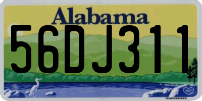 AL license plate 56DJ311