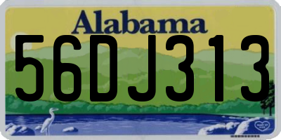 AL license plate 56DJ313