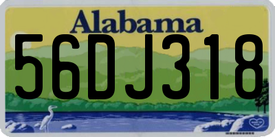 AL license plate 56DJ318
