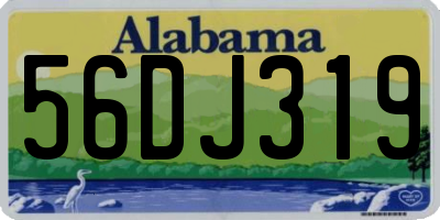 AL license plate 56DJ319