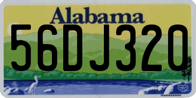 AL license plate 56DJ320