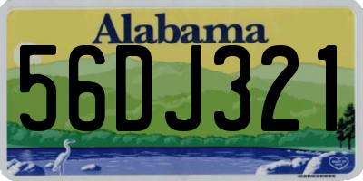 AL license plate 56DJ321