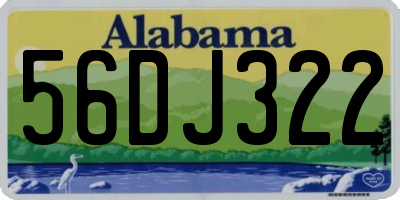 AL license plate 56DJ322
