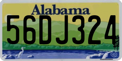 AL license plate 56DJ324