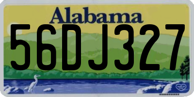 AL license plate 56DJ327