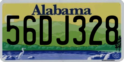 AL license plate 56DJ328