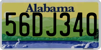 AL license plate 56DJ340