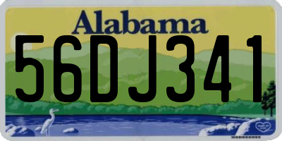 AL license plate 56DJ341
