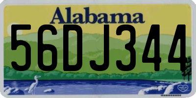 AL license plate 56DJ344