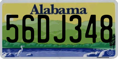 AL license plate 56DJ348