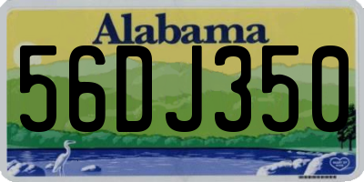 AL license plate 56DJ350