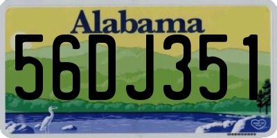 AL license plate 56DJ351