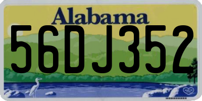 AL license plate 56DJ352