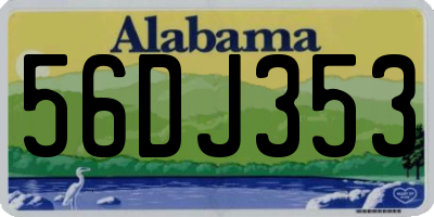 AL license plate 56DJ353