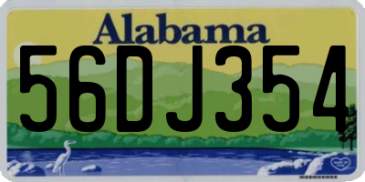 AL license plate 56DJ354