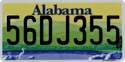 AL license plate 56DJ355