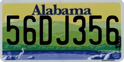AL license plate 56DJ356