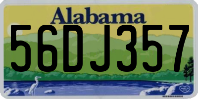 AL license plate 56DJ357