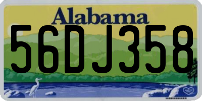AL license plate 56DJ358