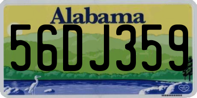 AL license plate 56DJ359