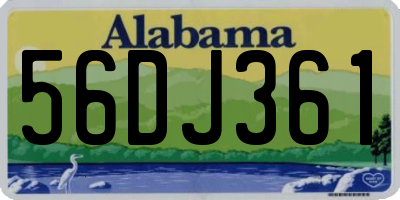 AL license plate 56DJ361