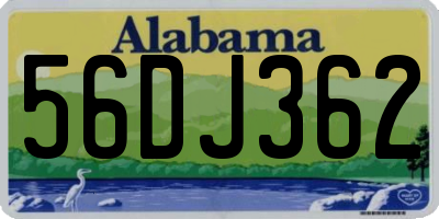 AL license plate 56DJ362