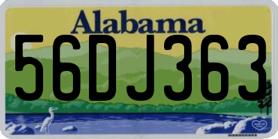 AL license plate 56DJ363