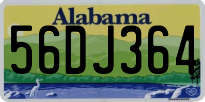 AL license plate 56DJ364
