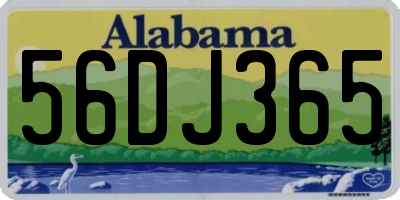 AL license plate 56DJ365