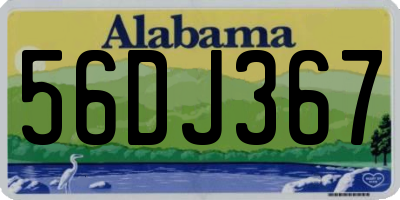 AL license plate 56DJ367