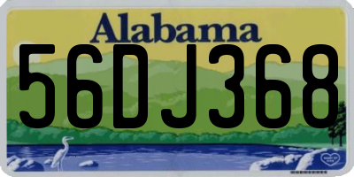AL license plate 56DJ368