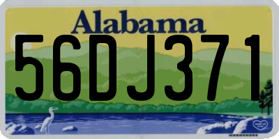 AL license plate 56DJ371