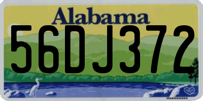 AL license plate 56DJ372