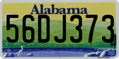 AL license plate 56DJ373