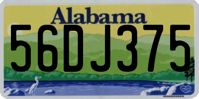 AL license plate 56DJ375