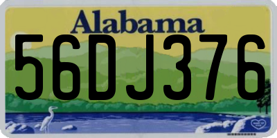 AL license plate 56DJ376