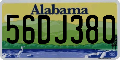 AL license plate 56DJ380