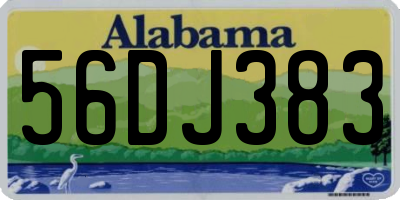 AL license plate 56DJ383