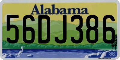 AL license plate 56DJ386