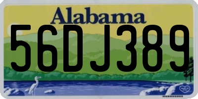 AL license plate 56DJ389