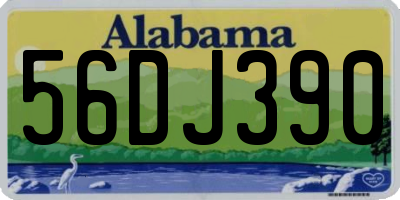 AL license plate 56DJ390