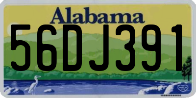 AL license plate 56DJ391
