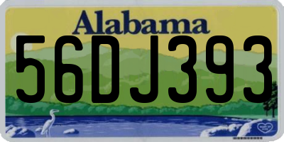 AL license plate 56DJ393