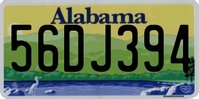 AL license plate 56DJ394
